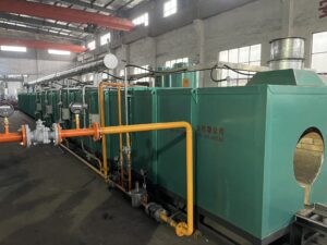 Heat treatment furnace：Cylinder heat treatment equipment is used for annealing of cylinders under nitrogen protection. The cylinder heating and cooling are carried out under nitrogen protection. After annealing, the cylinder deformation is small and the hardness is uniform.