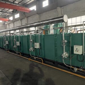 Heat treatment furnace：Cylinder heat treatment equipment is used for annealing of cylinders under nitrogen protection. The cylinder heating and cooling are carried out under nitrogen protection. After annealing, the cylinder deformation is small and the hardness is uniform.